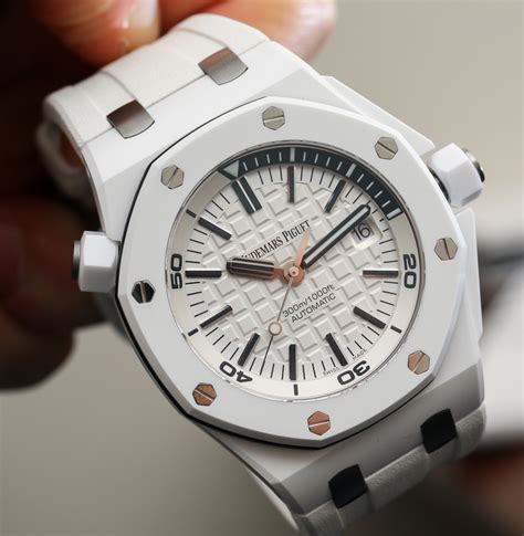 white ceramic royal oak|ap royal oak white dial.